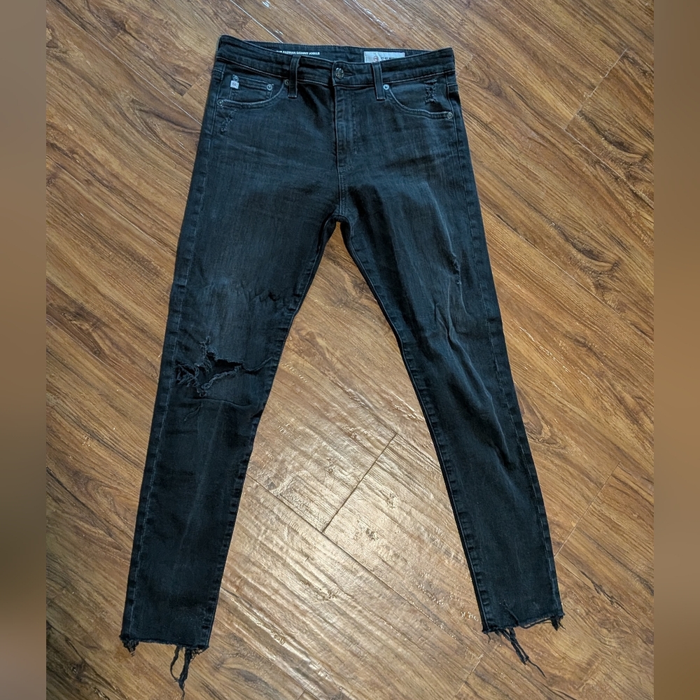AG Adriano Goldschmied Charcoal Skinny Jeans
